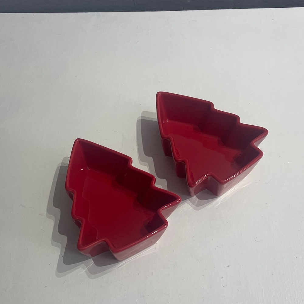 Christmas Shaped Tree Red Tree Key Lime Lexi Dish ,Bakeware Serving Dish